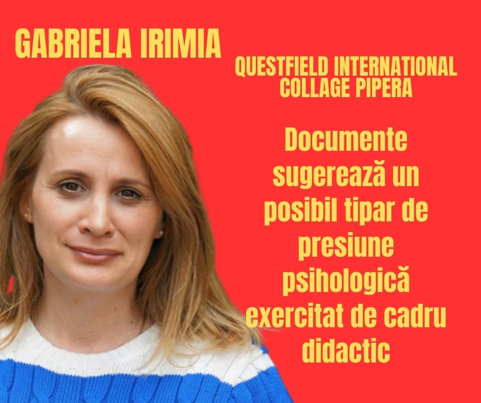 Documente sugerează un posibil tipar de presiune psihologică exercitat de cadru didactic
